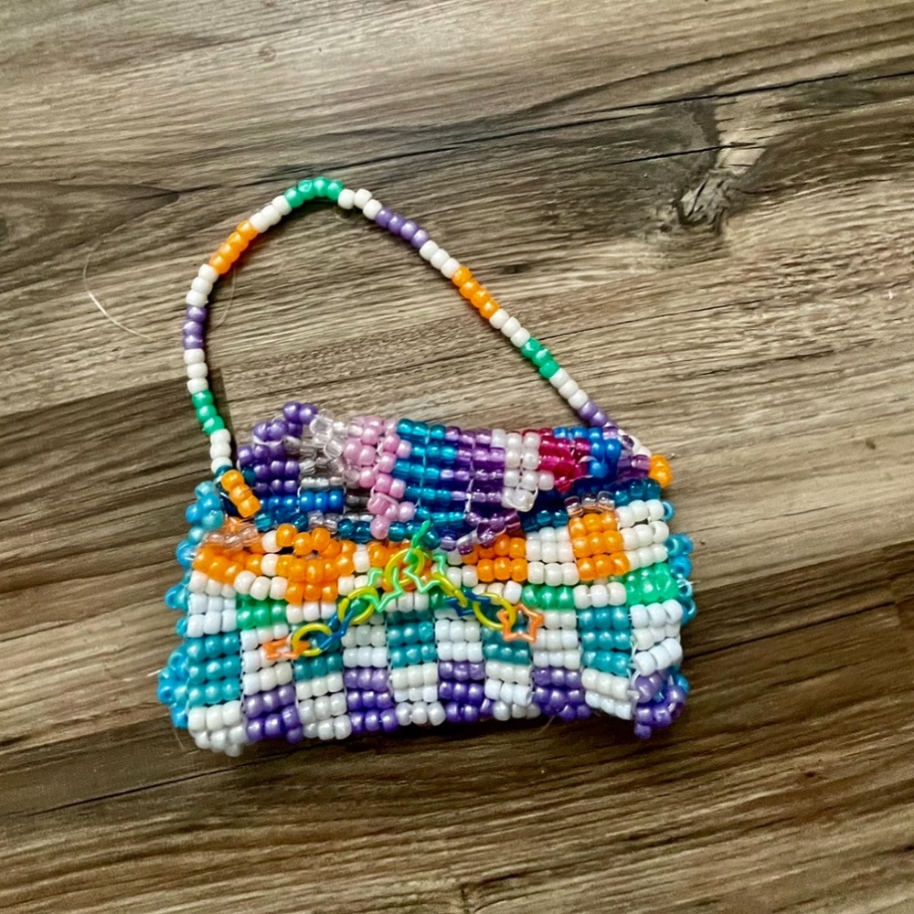 Handmade beaded purse